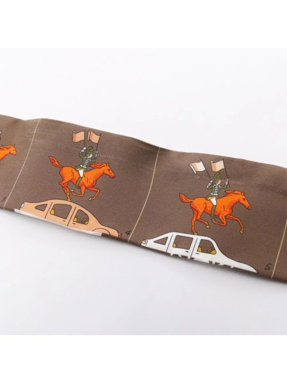 Hermes Scarf Twilly Parade Ribbon Silk